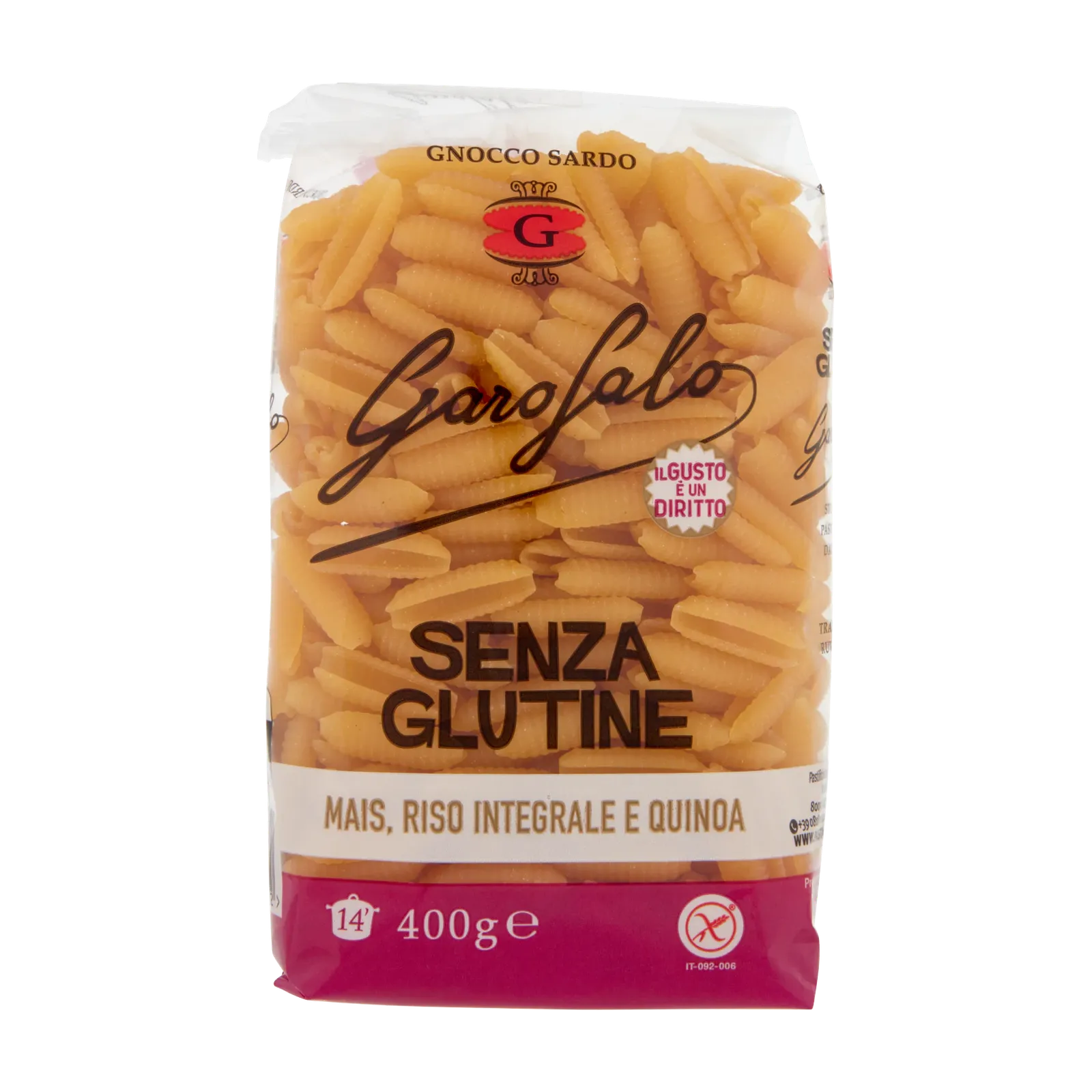 GAROFALO Gnocco Sardo sans gluten